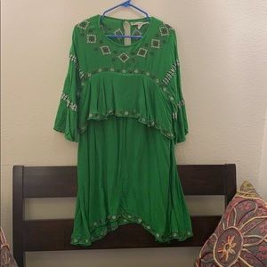 Chelsea and Violet Green Dress EUC
